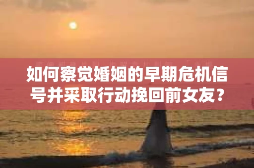 如何察觉婚姻的早期危机信号并采取行动挽回前女友？