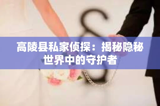 高陵县私家侦探：揭秘隐秘世界中的守护者