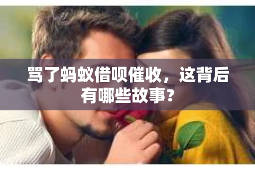 骂了蚂蚁借呗催收，这背后有哪些故事？