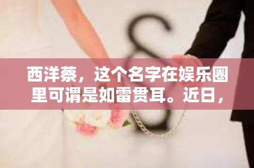 西洋蔡，这个名字在娱乐圈里可谓是如雷贯耳。近日，一则“西洋蔡被私家侦探抓”的消息在网络上引起了广泛关注。那么，这究竟是怎么回事呢？今天，我们就来一探究竟。