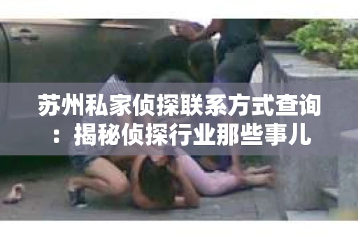 苏州私家侦探联系方式查询：揭秘侦探行业那些事儿