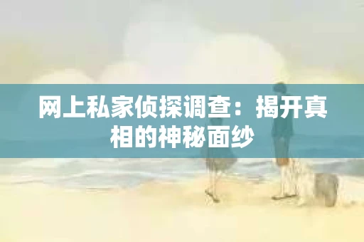 网上私家侦探调查：揭开真相的神秘面纱