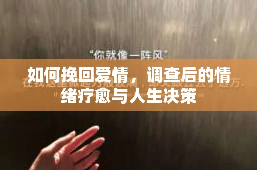 如何挽回爱情，调查后的情绪疗愈与人生决策