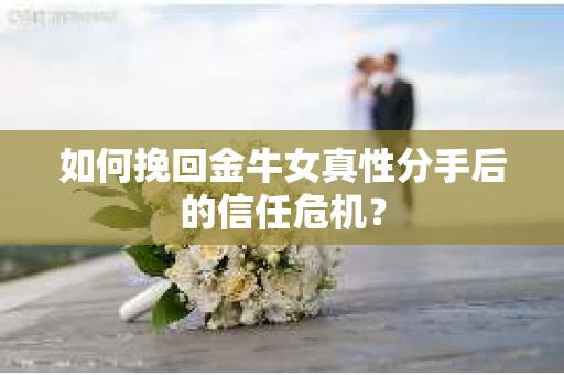 如何挽回金牛女真性分手后的信任危机？